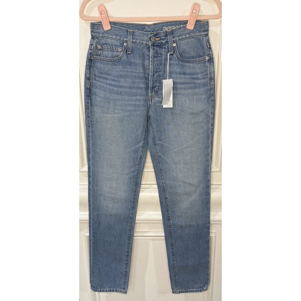 MSRP $198 Outerknown Jeans Women's SEA Light Wash Generation Slim 5 Pocket SZ 24